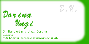 dorina ungi business card